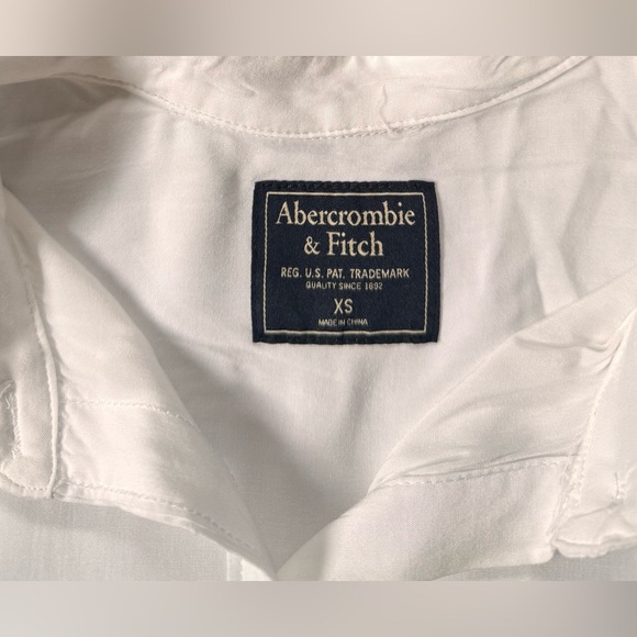Abercrombie & Fitch White Button Down Shirt Sz XS - Picture 7 of 11
